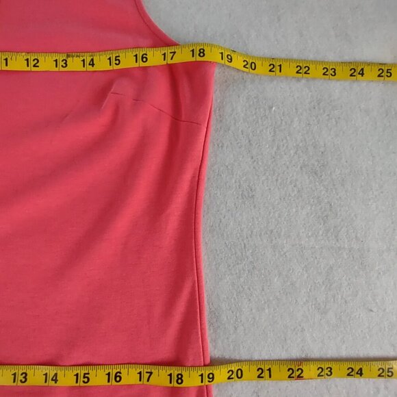 New York & Company Pink 100% Cotton Sleeveless Sheath Pullover Dress Size Large - Picture 9 of 12